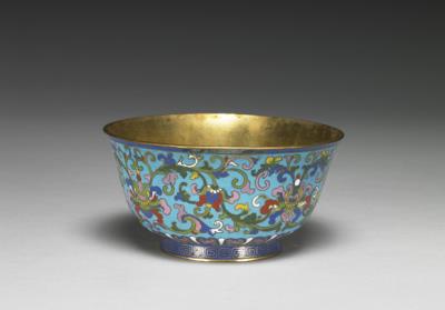 图片[2]-Copper-body cloisonne bowl with lotus decoration, Qing dynasty (1644-1911)-China Archive